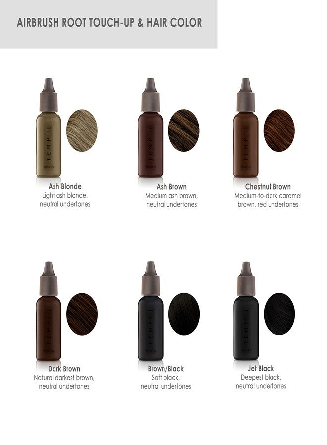 Temptu Airbrush Root-touch Up & Hair Color Ash Brown, 0.5 Fl Oz - Image 4